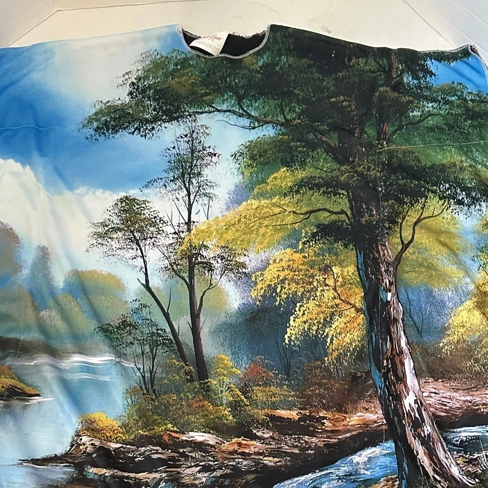 Adult Rasta Imposta Bob Ross Painting Dress costume OS